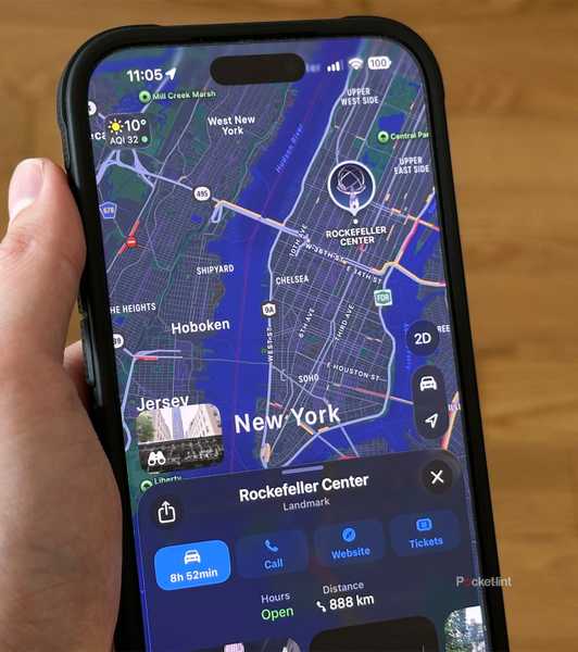Apple Maps on iPhone.