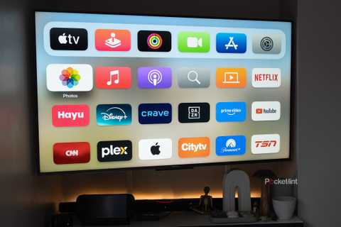 The Apple TV 4K's tvOS 26 on a TV 