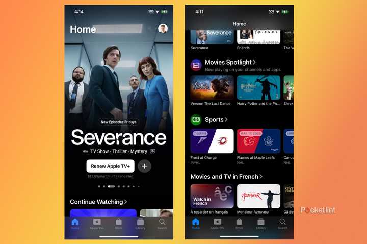 Apple TV iOS 18.4 app update