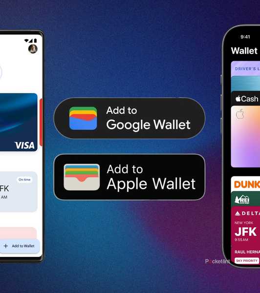 Apple Wallet and Google Wallet side by side