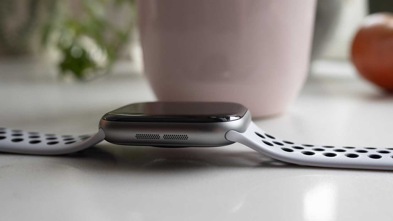 The side of the Apple Watch Series 11