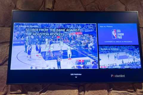 Basketball on a TV