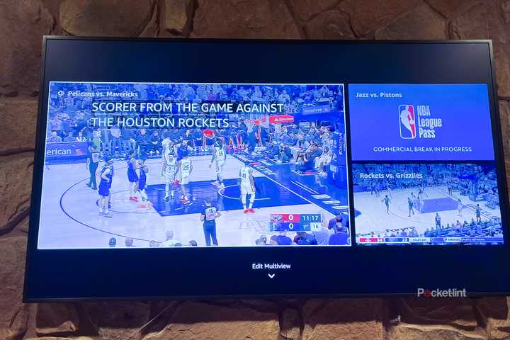 Basketball on a TV