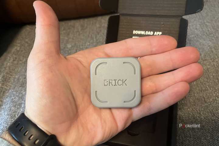 Close-up of The Brick. 