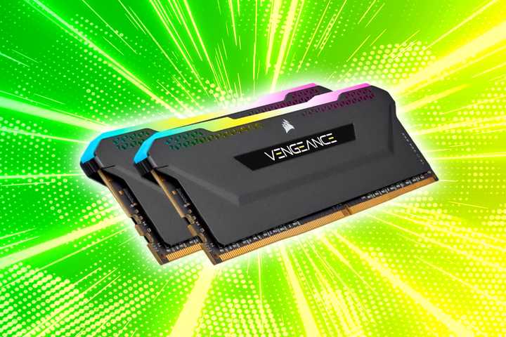 Corsair tech against a green background. 