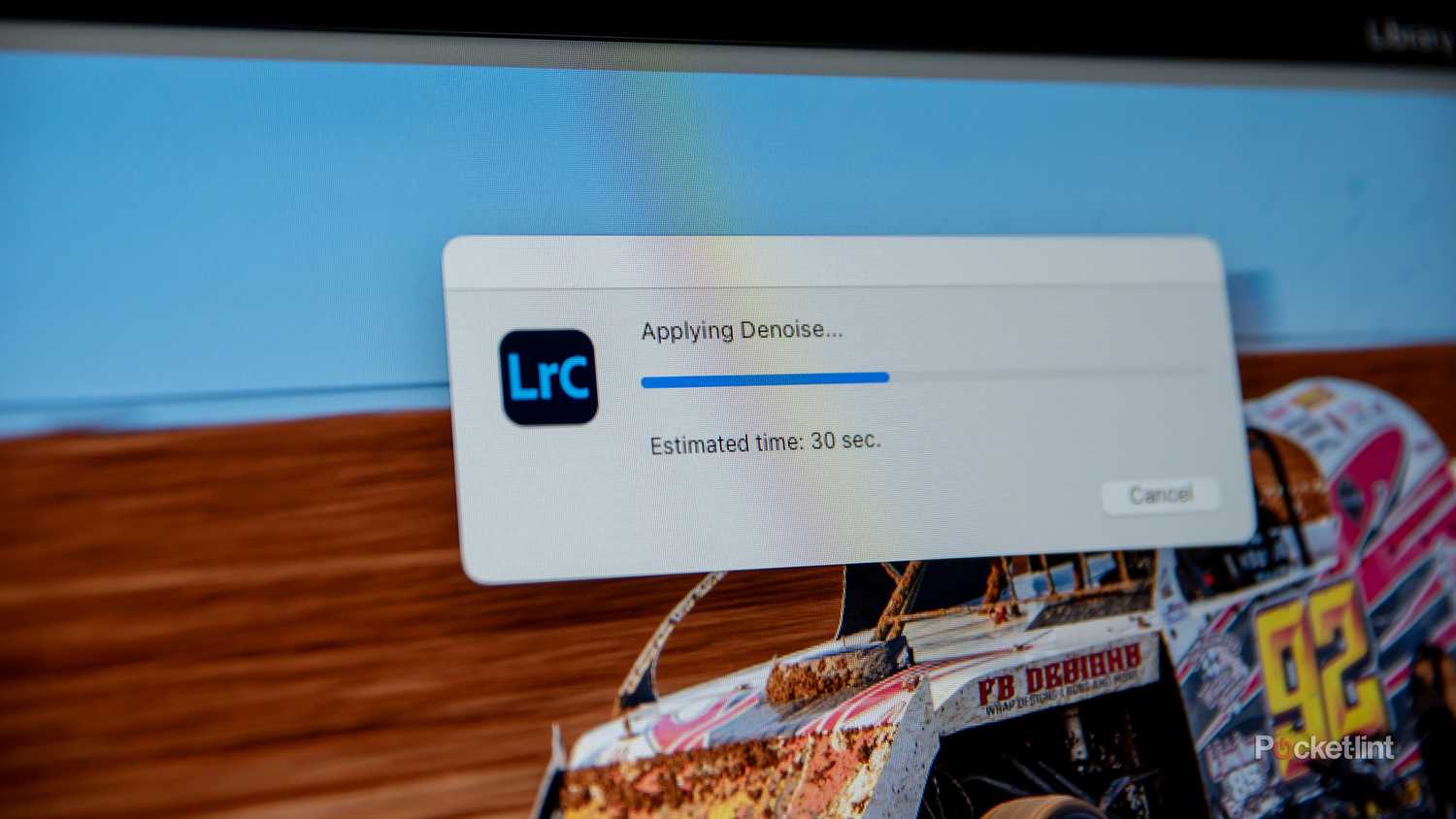 A still photo of an Adobe LIghtroom denoise bar.