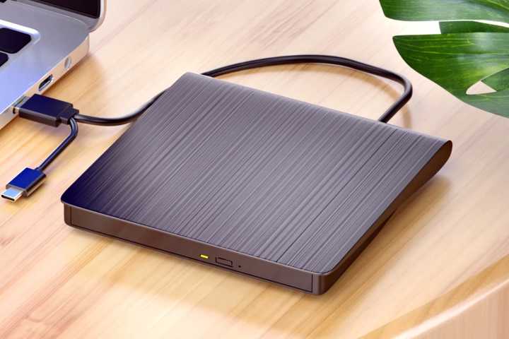 An external Blu-ray/DVD drive.