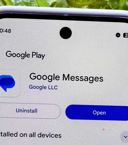 Google Messages on Pixel device.