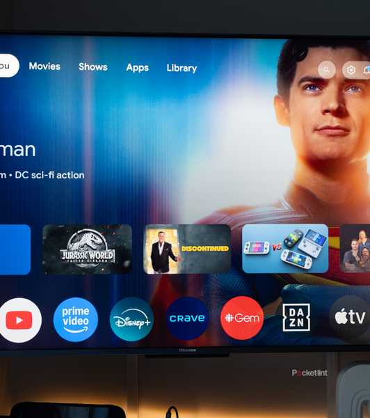 A Hisense TV running Google TV.