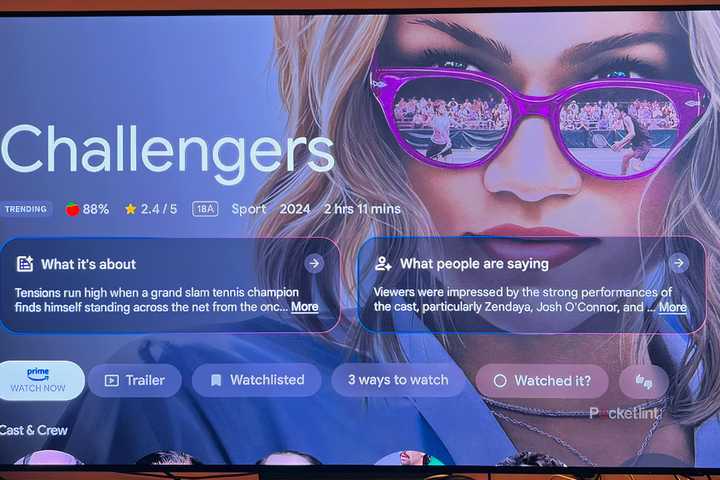 Google TV Streamer title page featuring Challengers