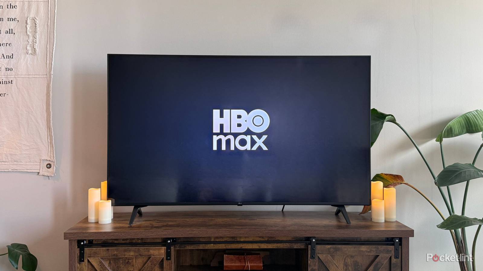 HBO Max on a TV. 