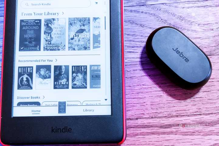 Wireless earbuds and the Kindle