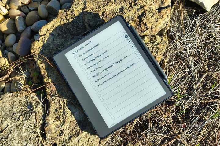 Kindle Scribe checklist.