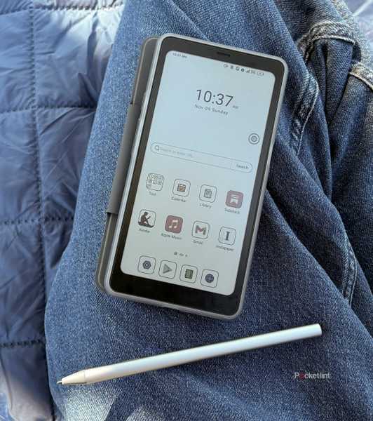 A Palma 2 Pro and InkSense Plus stylus laying on a leg.