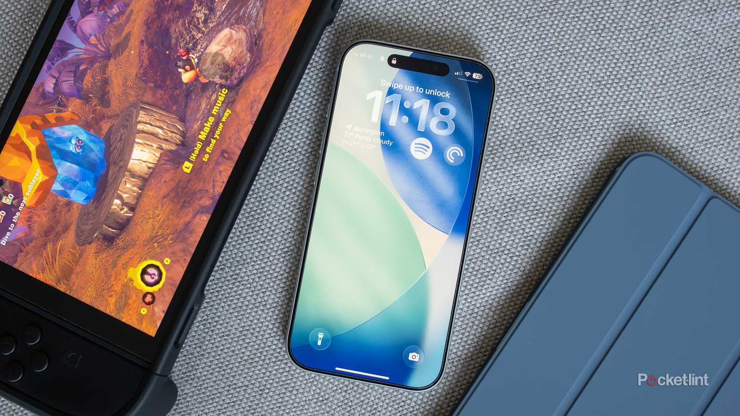 An iPhone 17 Pro with iOS 26.