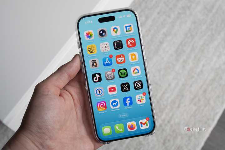 The iPhone Air's home screen