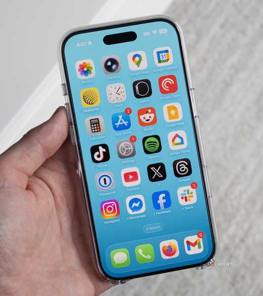 The iPhone Air's home screen