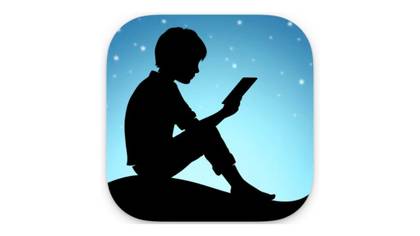 An app icon with a silhouette of someone reading on it.