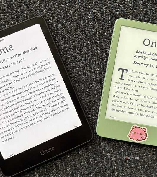Comparing Kindle screens