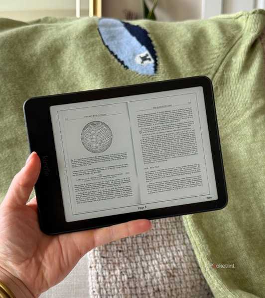 Reading a chart on Kindle. 