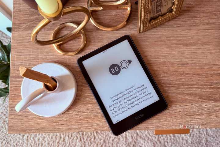 Reading Sunrise on the Reaping on Kindle. 