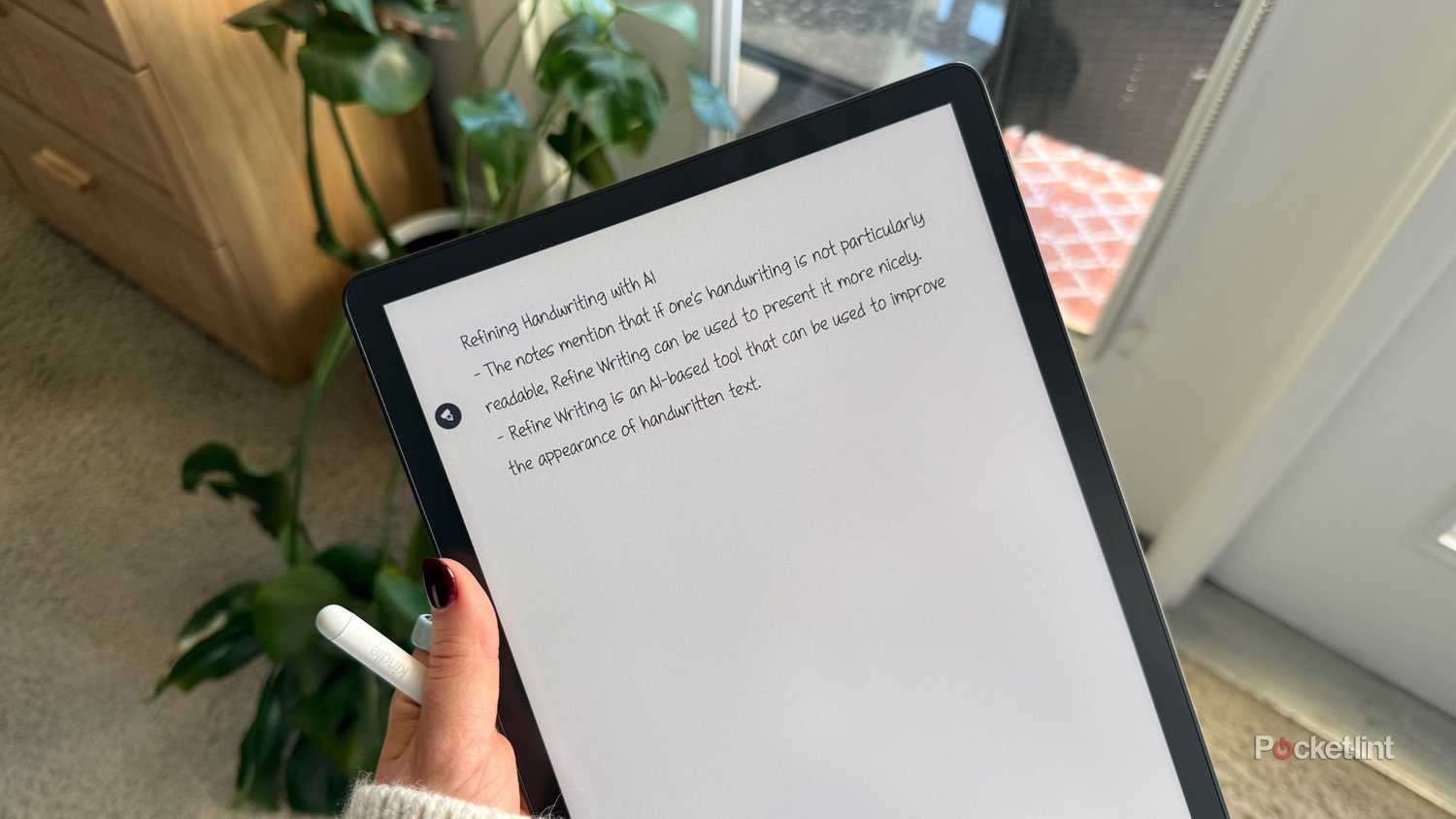 AI Summary on a Kindle Scribe. 