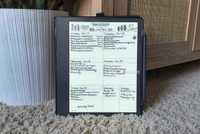 A Kindle Scribe weekly view. 