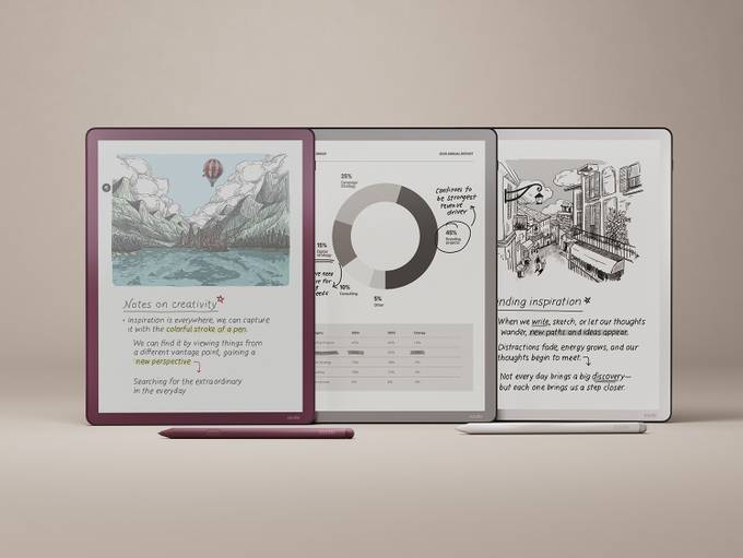 Amazon’s new Kindle Scribe Colorsoft lineup.