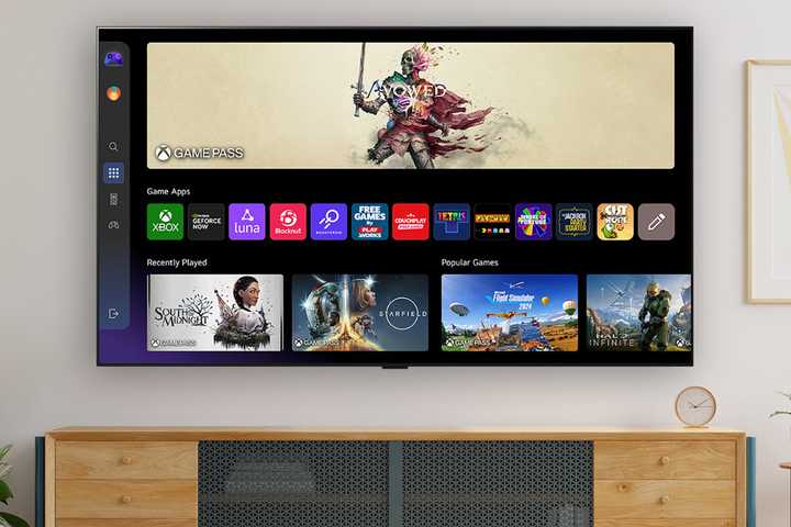 Xbox Game Pass on LG TV.