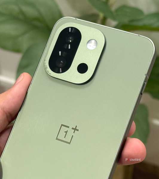 Close up of the OnePlus 13s' rear design