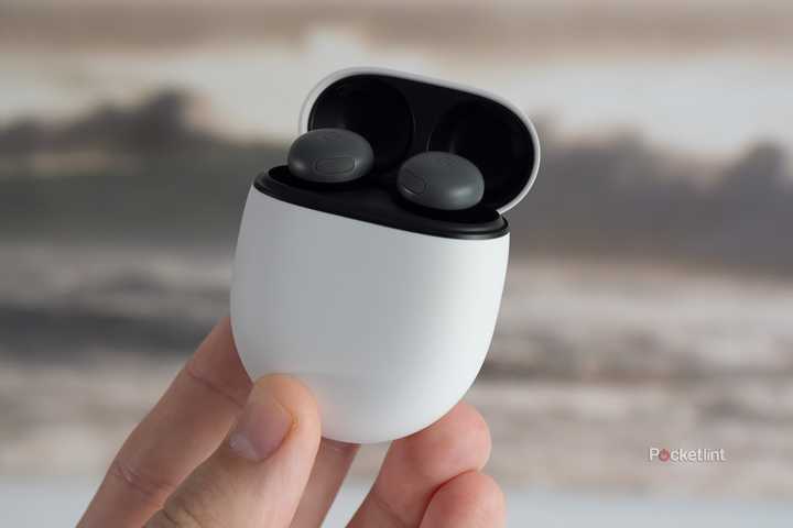 Holding the Pixel Buds Pro 2 in their case