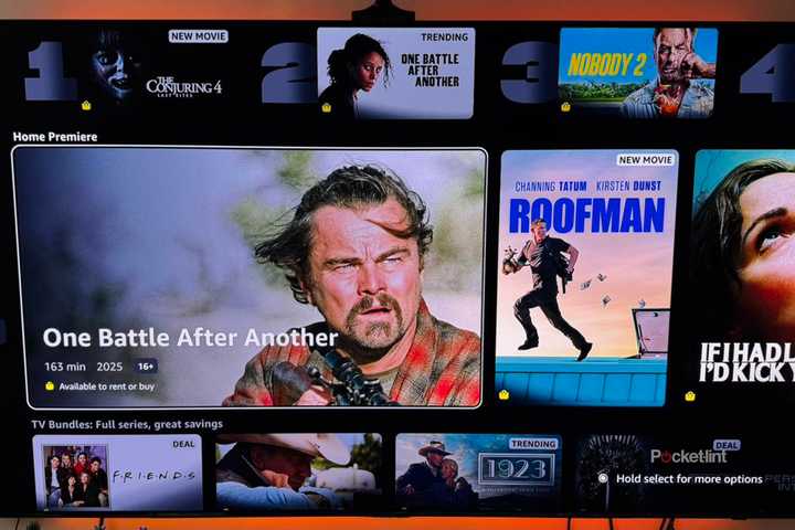 Prime Video marketplace carousel with One Battle After Another