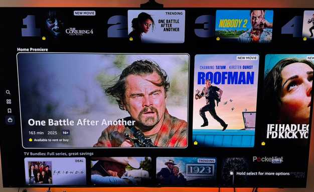 Prime Video marketplace carousel with One Battle After Another