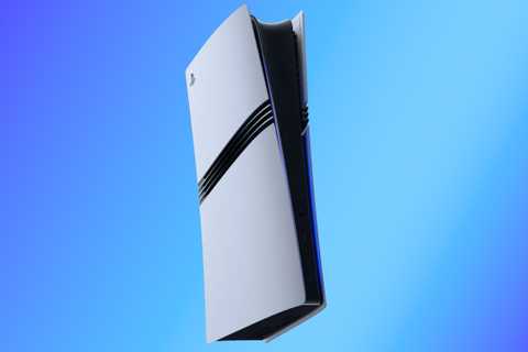 PS5 Pro blue background