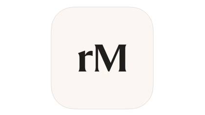 An app icon with a lower-case 