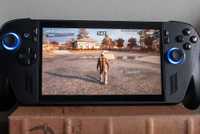 The ROG Xbox Ally X sitting on a shelf