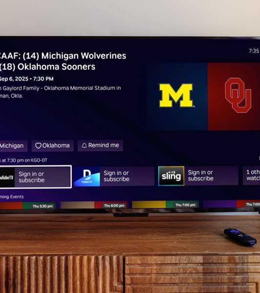 TV with Roku Sports and YouTube TV.