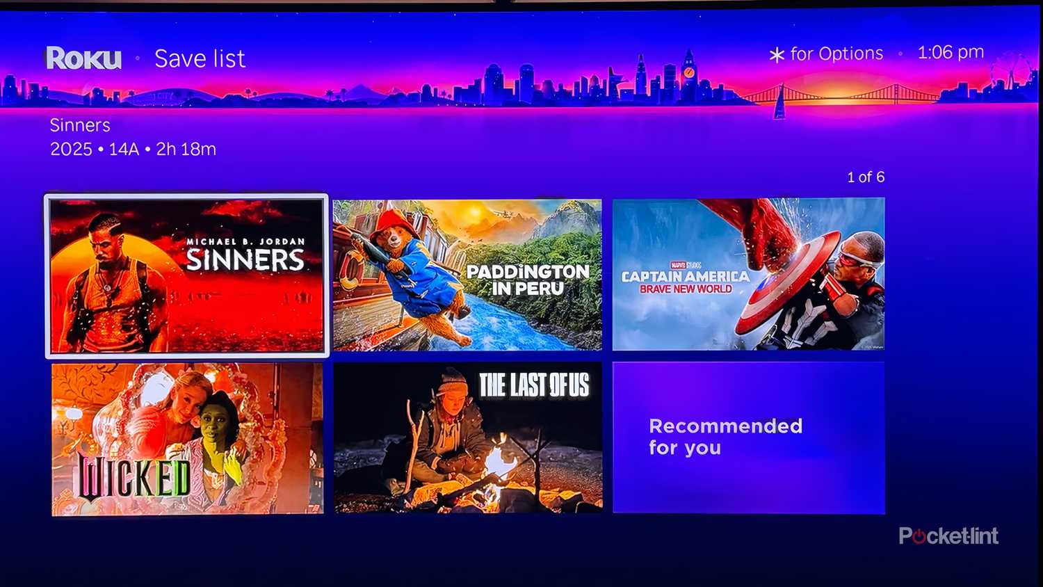 Roku OS Save List