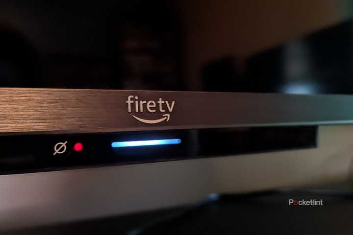 Amazon Fire TV with voice controls.