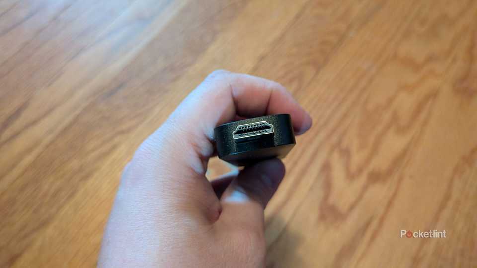 The HDMI port on the Amazon Fire TV Stick 4K Select.