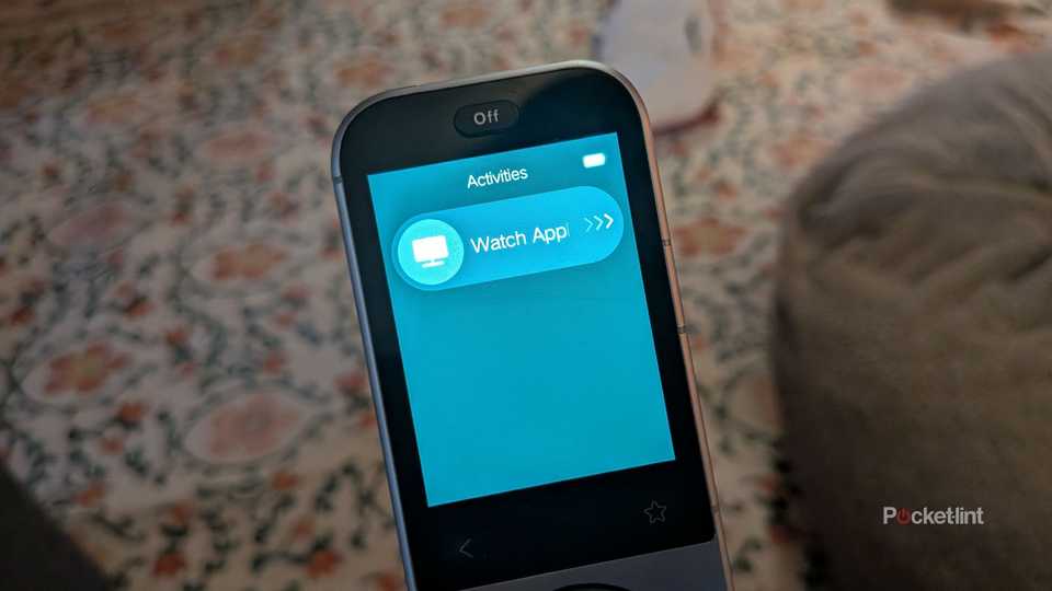 A SofaBaton X2 remote's touch screen.