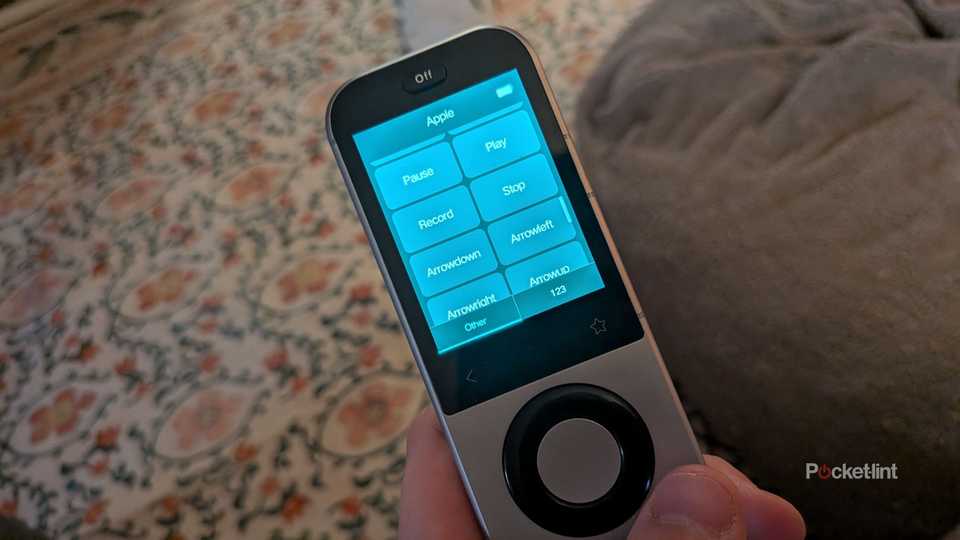 The touch screen on a SofaBaton X2 remote.