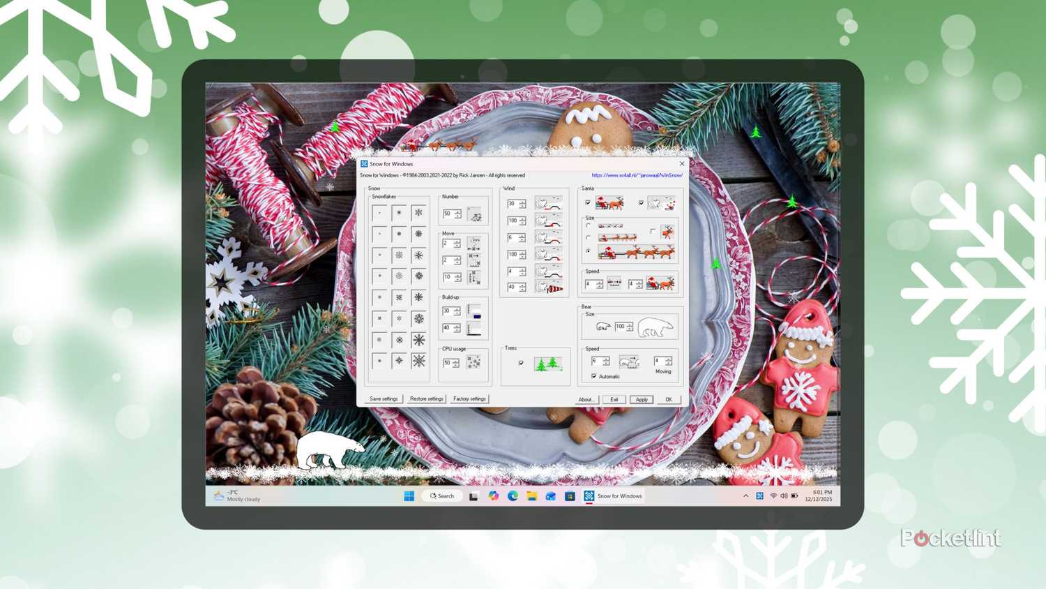 Snow for Windows screenshot