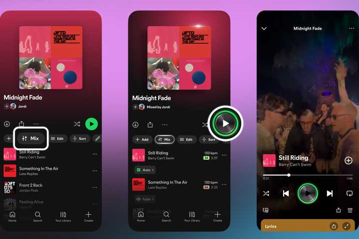 Spotify playlist mix.