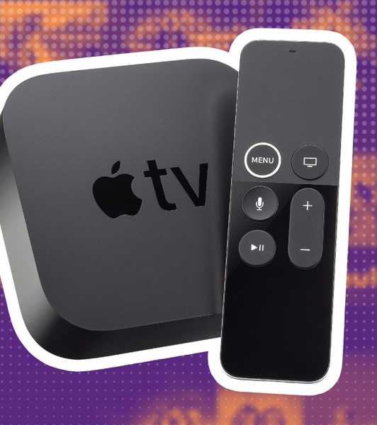 An Apple TV 4k remote and device. 