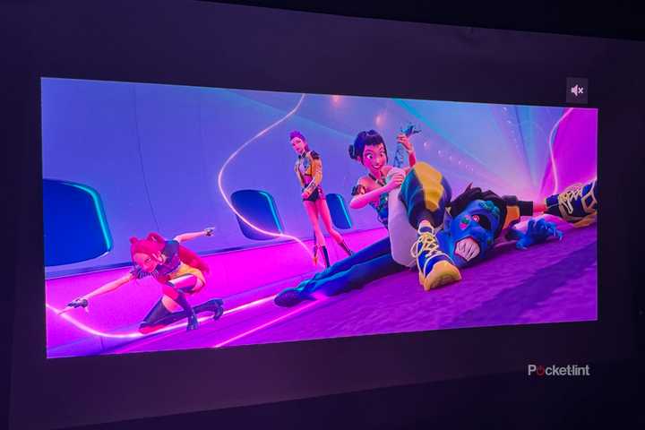 Kpop Demon Hunters on  valerion projector screen