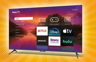 An image of Roku TV interface